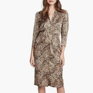 Rebecca Taylor Lynx Silk Shirt Dress NWT Size 8